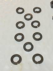 Harley 5/16” Parkerized Nuts & Washers Knucklehead Panhead K WLA UL VL JD Hummer