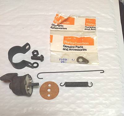 Harley Hummer Deluxe Brake Light Switch Kit 19481962 W/ Spring Clip & Mount