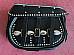 Harley Knucklehead Panhead UL WL King Size Saddlebags White Piping 1178548 Euro