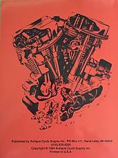 Harley Parts Manual Catalog Book 1949 to 1957 Panhead 45 WL Servi Police