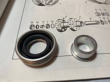 Harley 41201-55 K-Model Sportster Rear Wheel Bearing Lock Nut Kit 1955-78  USA