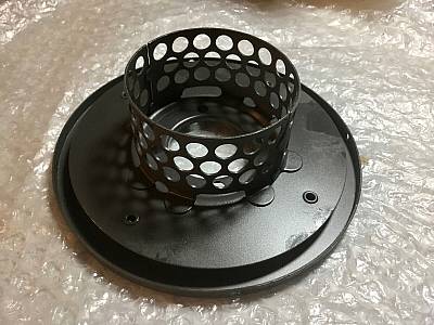 Harley 6” Air Cleaner Back Plate Parkerized VL Knucklehead Screw Type 193536