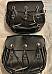 Harley Black Knucklehead Panhead Saddlebags w/ HD Winged Logo 1178536 European