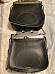 Harley Black Knucklehead Panhead Saddlebags w/ HD Winged Logo 1178536 European