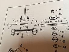 Harley 45753-50 Adjustable Fork Bolts & Locks 50-84 Panhead Servicar Sidecar