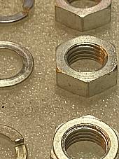 Harley 0136 7831 Knucklehead Rocker Shaft Nuts & Washers 1936-47 Cad USA