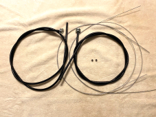 Harley 3334-32 WL Cotton Weave Spark & Throttle Cable Coil Set 1936-48