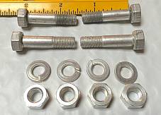 Harley CP-1038 5/16”-24 x 1 3/8” Bolts w/ Nuts & Lock Washers x 4 OEM 4020 Cad