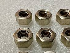 Harley #0120 JD DL Single WL Cylinder Base & Head Stud Nuts 1911-73 Nickel USA