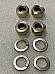 Harley #0120 JD DL Single WL Cylinder Base & Head Stud Nuts 191173 Nickel USA