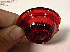 Harley Guide DH-49 Bullet Marker Red Fish Eye Lenses Replaces OEM 68570-50 Qty 2