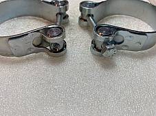 Harley Panhead 1965 Electra-Glide Exhaust Clamps W/ Hex Bolts 65527-65