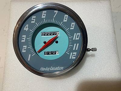 Harley Panhead WL UL Servicar Blue Face Speedometer  2:1 Ratio 4852 6700448