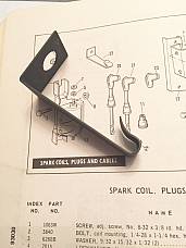 Harley 1602-37 Spark Plug Cable Bracket Clip 37-73 Servi UL WL WLA 45 32000-37