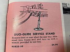Harley Panhead Duo-Glide Side Service Stand Jack 1958-64 OEM# 95825-58