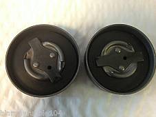 Harley Eaton Style Gas Caps Parkerized WLA WLC ELC WPA WWII Bobber Rat Rod