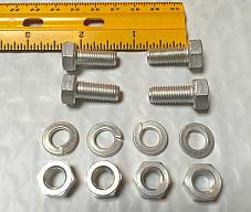 Harley CP-1038 5/16”-24 x 3/4 Bolts w/ Nuts & Lock Washers x 4 OEM 3974 Cad