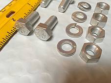 Harley CP-1038 5/16”-24 x 3/4 Bolts w/ Nuts & Lock Washers x 4 OEM 3974 Cad