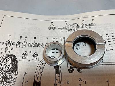 Harley 4354267 Shovelhead Sidecar Wheel Bearing Lock Nut & Seal Kit 196779 USA