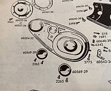 Harley DL RL VL Servicar WL Parkerized Primary Inspection Cover OEM# 3811-29 USA