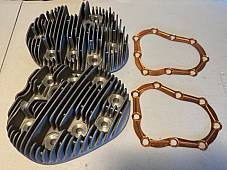 Harley UL VL ULH VLH 9-40A Aluminum Cylinder Head Set 1936-1948 Medium Comp Euro