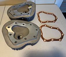 Harley UL VL ULH VLH 9-40A Aluminum Cylinder Head Set 1936-1948 Medium Comp Euro