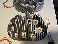 Harley UL VL ULH VLH 9-40A Aluminum Cylinder Head Set 1936-1948 Medium Comp Euro