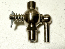 Harley 3601-16 JD VL RL UL Single Knucklehead Nickel Petcock Fuel Tap European