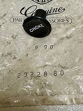 Harley NOS OEM 29228-80 Black Choke Knob FL FX Sportster EVO 1980-up 8-32 thread