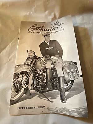 Harley Enthusiast Model Intro 1940 Models Knucklehead UL WL Sept 1939