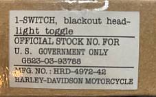 Harley 4972-42 Guide Black Out Switch 1941-1945  OD Green WLA WLC XA Military