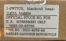 Harley 4972-42 Guide Black Out Switch 1941-1945  OD Green WLA WLC XA Military