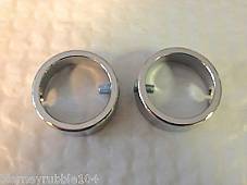 Harley K-Model Chrome Grip Sleeve Retainers & Screws 52-56 OEM# 56235-47