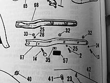 Harley Panhead Shovelhead 1963-78 FL FLH Cad Plated Rear Fender Mounting Kit