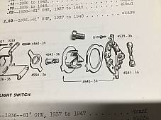 Harley Knucklehead WLA Panhead Ignition Switch Terminal Screws OEM# 010, 993