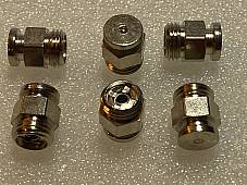 Harley 0340 JD VL Knucklehead Nickel Alemite Flat Grease Fittings 5/16-32 Qty. 6