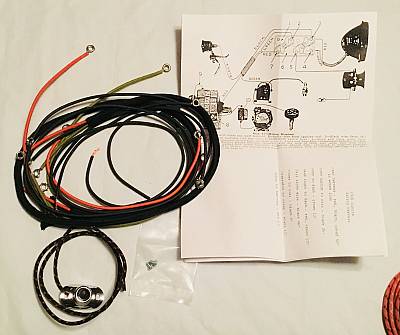 Harley 192628 Single Wiring Harness Pea Shooter W/ Horn Sw. A, B, C, AA BA USA