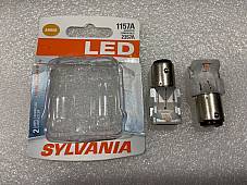 Sylvania 1157A Amber LED signal light bulbs