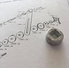 Harley Knucklehead Ride Control Adjusting Wheel Collar 1933-45 UL WLA 13444-33