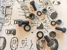 Harley WLA WLC Oil Bath Air Cleaner Mount Hardware Kit 41-42 WWII OEM# 1408-41M