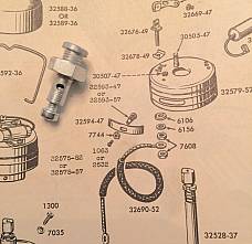 Harley 32593-47 Timer Adjusting Screw & Plate Kit EL FL UL WL XL K 1947-64