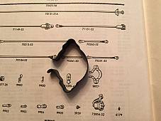 Harley 9977 (Type 4) Front Neck Wire Loom Clip Panhead K Model 1950-1960