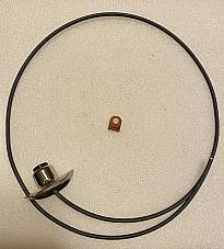 Harley 4760-26 Cloth Wire Horn Button UL WL Knucklehead w/ Copper Flag 1939-45