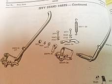 Harley CP-1038 CP1035 Knucklehead Panhead Foot Clutch Jiffy Stand Mount Kit Cad