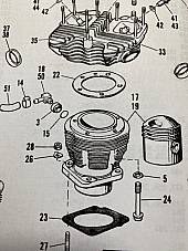 Harley 16836-78 FL Shovelhead Cylinder Base Torque Spacers 1978-1984 USA