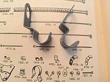 Harley 4703-38A 9973 Springer Fork Horn & Wiring Clips 38-57 Knucklehead WL WLA