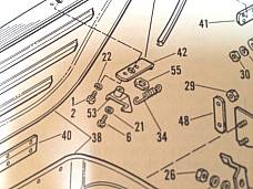 Harley Servicar Box Handle Spring 1967-1973 40503-63