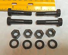 Harley 5/16”-24 x 1 3/8” Bolts w/ Nuts & Lock Washers x 4 OEM 066B Plain Head