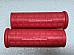 Harley 5620054 Panhead KModel Waffle Grips Open End Red w/ Logo 195461