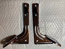 Harley Panhead Shovel Spot Lamp Windshield Mounting Brackets W/ CP Bolts 60-84